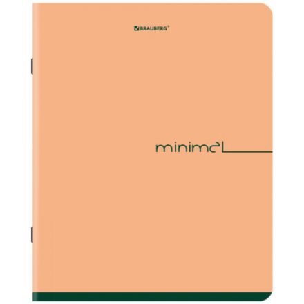 Тетрадь А5, 48 л., BRAUBERG, скоба, клетка, SoftTouch, "Минимал_Цвет", (микс в спайке), 405329