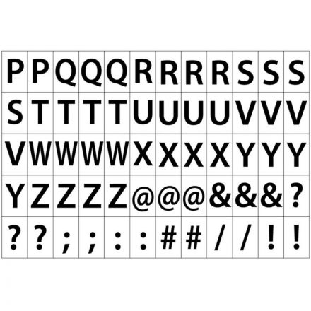 Этикетки самоклеящиеся Promega label (Комус) Английский алфавит 39х23.5 мм 60 штук на листе белые (20 листов в упаковке)