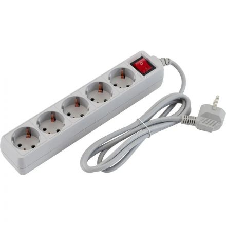 Сетевой фильтр PC Pet AP01006-1.8-G 1.8м (5 розеток) серый (пакет) Сетевой фильтр PC Pet AP01006-1.8-G 1.8м (5 розеток) серый (пакет)