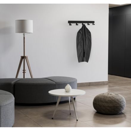 Вешалка KD_настенная Эльда-8, 500х26х50, 5 крючков, белая