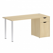 Home Office Стол письменный VR.SP-3-158.1 Акация/Хром опоры 1580*720*750