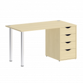Home Office Стол письменный VR.SP-3-138.4 Клён/Хром опоры 1380*720*750