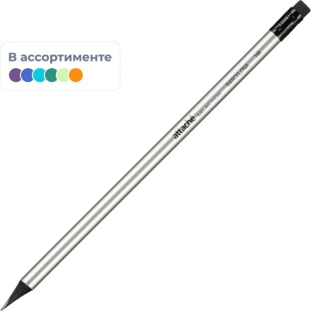 Карандаш чернографитный Attache Selection Барселона HB заточенный с ластиком (золотистый корпус) Карандаш чернографитный Attache Selection Барселона HB заточенный с ластиком (золотистый корпус)