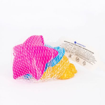 Формочки для песка "Морские", набор 3 шт., размер единицы 8x8x9 см, НОРДПЛАСТ, 29 Формочки для песка "Морские", набор 3 шт., размер единицы 8x8x9 см, НОРДПЛАСТ, 29