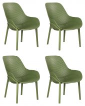 Набор 4 шт Кресло DOBRIN LONZO, зеленый хаки (G-17) c УФ-защитой