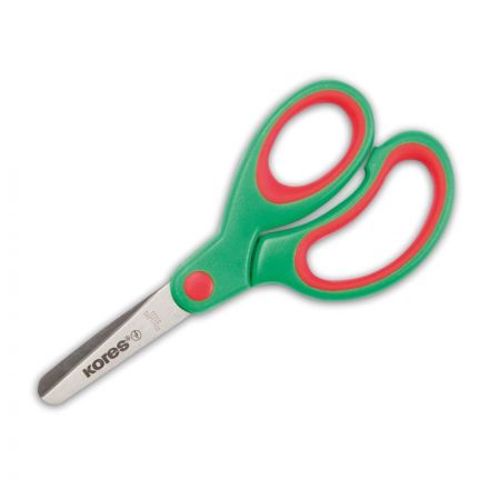 Ножницы детские Kores Softgrip 13 см с пласт. прорезин. ассимитр. ручками Ножницы детские Kores Softgrip 13 см с пласт. прорезин. ассимитр. ручками