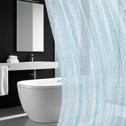 Шторка для ванной EVA, 180х200 см, кольца в комплекте, СИНЯЯ ЛЕДЯНАЯ СВЕЖЕСТЬ, PRIMILA (ПРИМИЛА), 700100 Шторка для ванной EVA, 180х200 см, кольца в комплекте, СИНЯЯ ЛЕДЯНАЯ СВЕЖЕСТЬ, PRIMILA (ПРИМИЛА), 700100