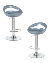 Набор 2 шт Стул барный DOBRIN DISCO, серый