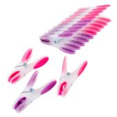 Прищепки бельевые 8,2 см, КОМПЛЕКТ 10 штук, прорезиненный пластик, ассорти, PRIMILA (ПРИМИЛА) PREMIUM, 700523