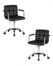 Набор 2 шт Офисное кресло для персонала DOBRIN TERRY, чёрный
