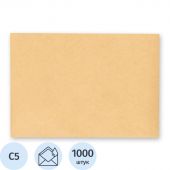 Конверт Ряжский С5 90 г/кв.м крафт декстрин (1000 штук в упаковке)