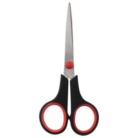 Ножницы STAFF EVERYDAY, 150 мм, бюджет, резиновые вставки, черно-красные, ПВХ чехол, 237497. Ножницы STAFF EVERYDAY, 150 мм, бюджет, резиновые вставки, черно-красные, ПВХ чехол, 237497.