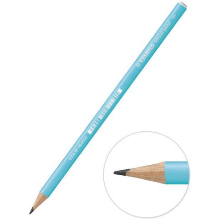 Карандаш чернографитный STABILO, 1 шт., "Schwan Pastel", HB, корпус пастельный голубой, 421/HB-6 Карандаш чернографитный STABILO, 1 шт., "Schwan Pastel", HB, корпус пастельный голубой, 421/HB-6