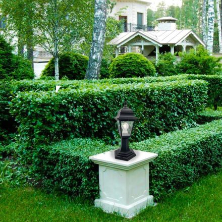 Светильник уличный НТУ 04-60-001 У1 Оскар, черный/стекло, 60Вт, IP44