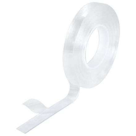 Многоразовая двухсторонняя прозрачная крепежная лента, скотч NANO tape, 5 м x 1 см, толщина 1 мм, WBZ (ВБЗ), 700424 Многоразовая двухсторонняя прозрачная крепежная лента, скотч NANO tape, 5 м x 1 см, толщина 1 мм, WBZ (ВБЗ), 700424