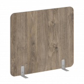 R-line Перегородки на металлических опорах на фетровых подпятниках DP.F-140-120 Тиквуд тёмный/Серый металл 1400*18*1200