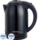 Чайник SUPRA KES-2003N black, 2л, 1500Вт, металл