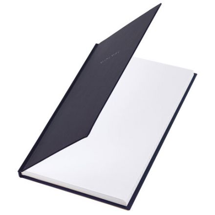 Блокнот А5 134х206 мм, 80 л., твёрдый, клетка, BRAUBERG "Minimal", черный, 116436