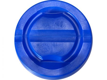 Бочка 48л с крышкой на пластиковом обруче синяя