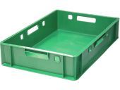 Ящик мясной Е1 сплошной 600х400х120 зеленый