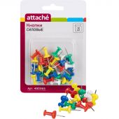 Кнопки силовые Attache ассорти (11 мм, 30 штук в блистерной упаковке) Кнопки силовые Attache ассорти (11 мм, 30 штук в блистерной упаковке)