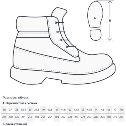Ботинки Мистраль ПУ/ТПУ с МП и МС утепленные р.51 (104375)