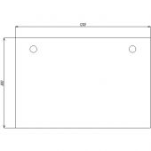 Стол Avance 6М-О.688 1200х800х750 шамони светлый/алюминий матовый