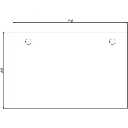 Стол Avance 6М-О.688 1200х800х750 шамони светлый/алюминий матовый