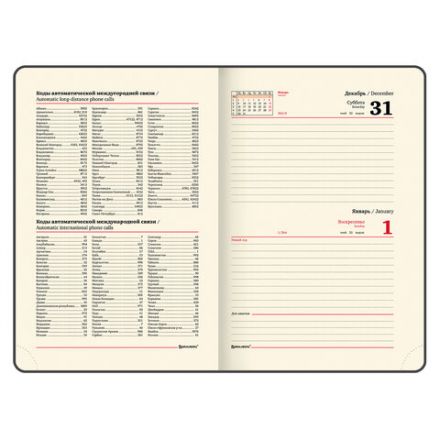 Ежедневник недатированный А5 (138х213 мм), BRAUBERG VISTA, под кожу, гибкий, 136 л., "Noir", 112009