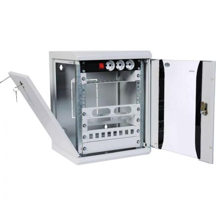 Шкаф настенный телеком. ЦМО 10 8U, (320х255) 420x320x305 (ШРН-8.255-10)