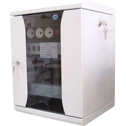 Шкаф настенный телеком. ЦМО 10 8U, (320х255) 420x320x305 (ШРН-8.255-10)