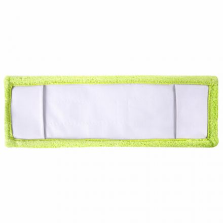 Швабра с флаундером 40 см, черенок 110 см, еврорезьба, насадка МОП микрофибра, индивидуальная упаковка пакет, ЛЮБАША, 606312