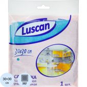 Салфетка хозяйственная Luscan из микрофибры универ 200г/м2 30х30см синяя