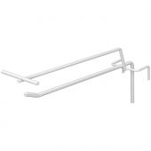 Крючок для перфорации VZTO_Крючок на сеткуL-200 штыр.с ценник.50 шт/уп бел