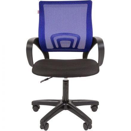 Кресло VT_EChair-304 (LT) TC Net ткань черн/сетка синий, пластик