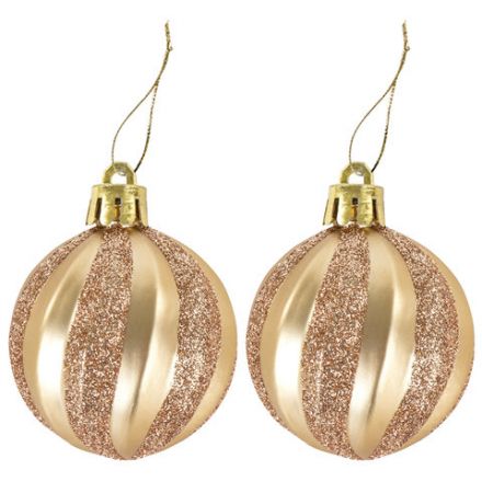 Шары новогодние ёлочные "Gold Rush" НАБОР 39 предметов, пластик, золотистый, ЗОЛОТАЯ СКАЗКА, 591128