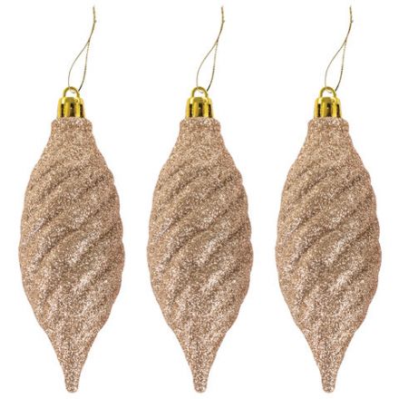 Шары новогодние ёлочные "Gold Rush" НАБОР 39 предметов, пластик, золотистый, ЗОЛОТАЯ СКАЗКА, 591128