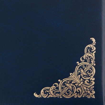 Папка адресная С Юбилеем А4 бумвинил синяя