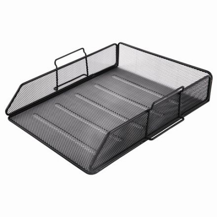 Лоток горизонтальный металлический для бумаг BRAUBERG "Germanium", А4 (260х337х77 мм), черный, 231954 Лоток горизонтальный металлический для бумаг BRAUBERG "Germanium", А4 (260х337х77 мм), черный, 231954