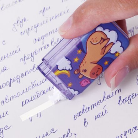 Корректирующая лента FUNSTER (ФАНСТЕР) "КАПИБАРЫ", 5 мм х 5 м, корпус ассорти, блистер, 273020