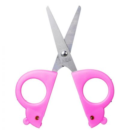 Ножницы детские 128мм Deli E6032, симметр.пласт.ручки,защитн.колп,розовый Ножницы детские 128мм Deli E6032, симметр.пласт.ручки,защитн.колп,розовый
