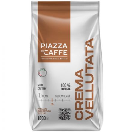 Кофе Piazza Del Caffe Crema Vellutata в зернах, 1кг Кофе Piazza Del Caffe Crema Vellutata в зернах, 1кг
