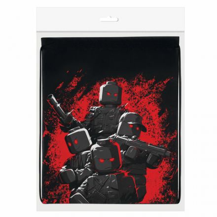 Мешок для обуви BRAUBERG KIDS, с петлей, 42х34 см, "Terrible fighters", 273435