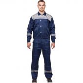 Костюм рабочий летний муж. л20-КБР синий/сер (р.48-50) 158-164