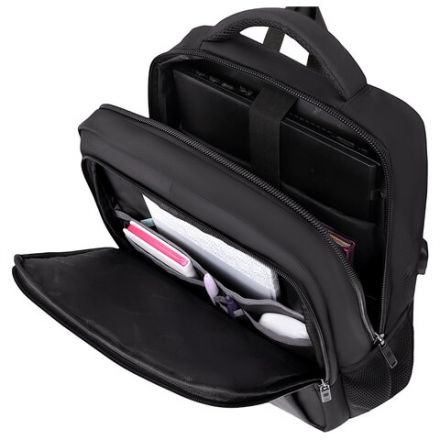 Рюкзак HEIKKI UTILITY (ХЕЙКИ) универсальный, 2 отделения, отделение для ноутбука, USB-порт, 44х31х17 см, 273862