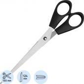 Ножницы Выбор есть 180 мм с пластиковыми ручками, цвет черный