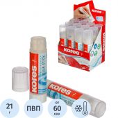 Клей-карандаш Kores 21 г прозрачный