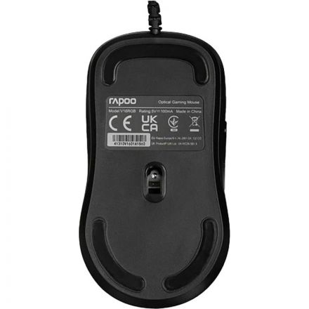 Мышь компьютерная RAPOO V16RGB проводная, цвет - черный
