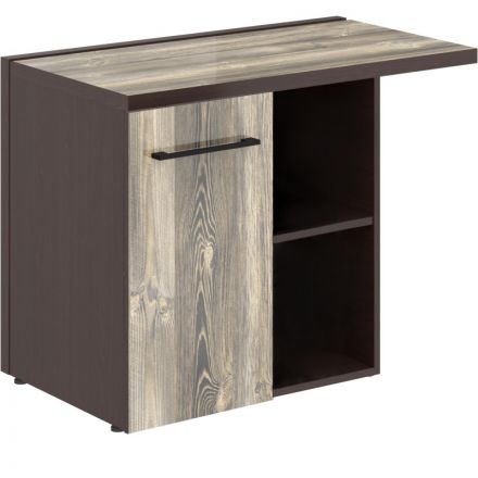 Тумба SL_Morris приставная лев MCRT1055(L) Дуб Базель/Венге Магия