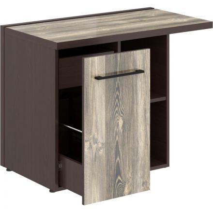 Тумба SL_Morris приставная лев MCRT1055(L) Дуб Базель/Венге Магия